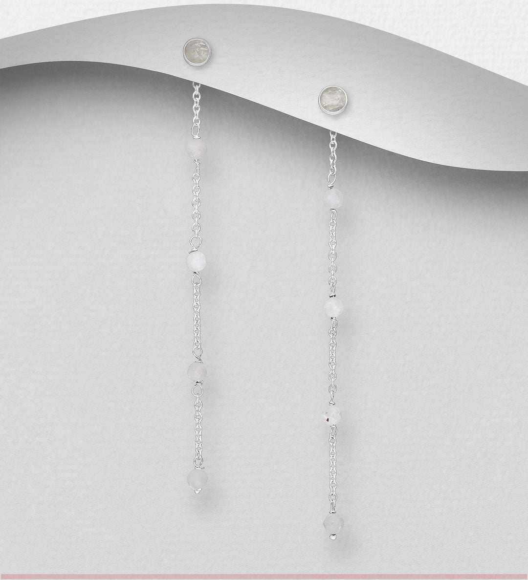 Serene Path Moonstone Earrings