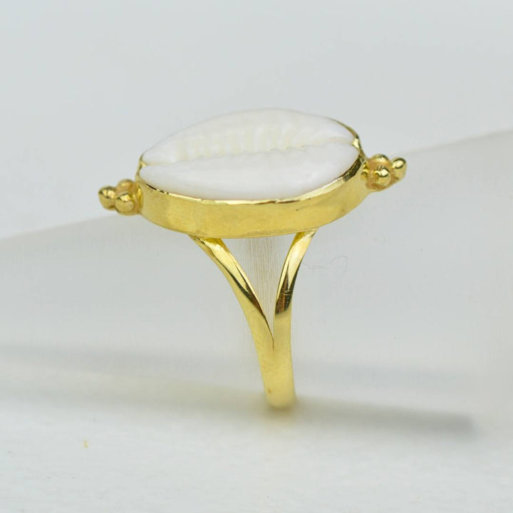 Rings - Gold Cowrie Shell Ring