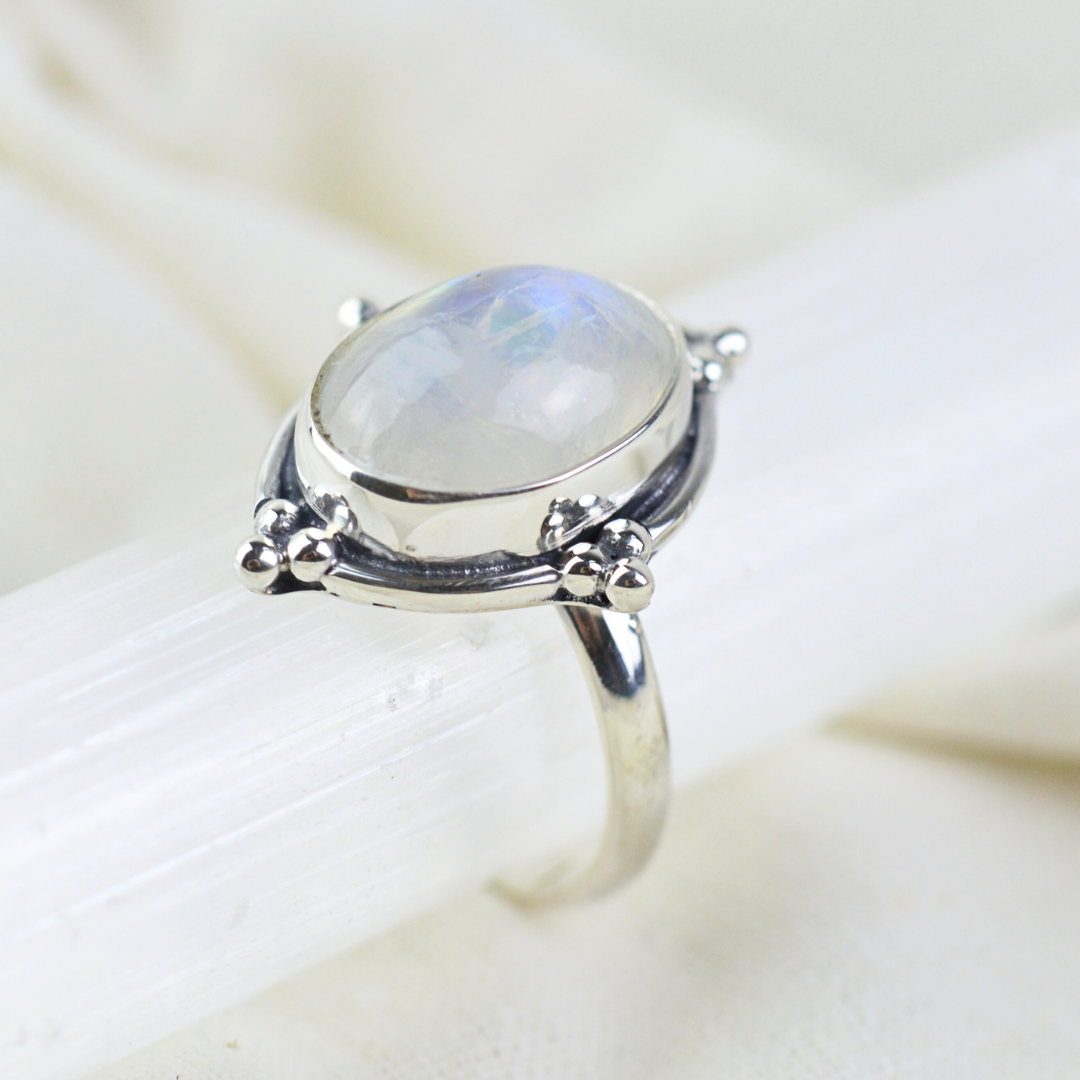 Etheral Moonstone Ring