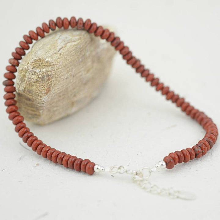 Anklets - Fiery Red Jasper Anklet