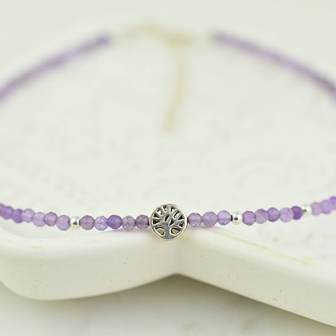 Anklets - Amethyst Tree Of Life Anklet