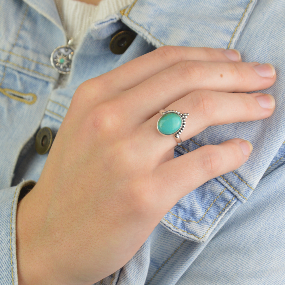 Rings - Boho Turquoise Ring