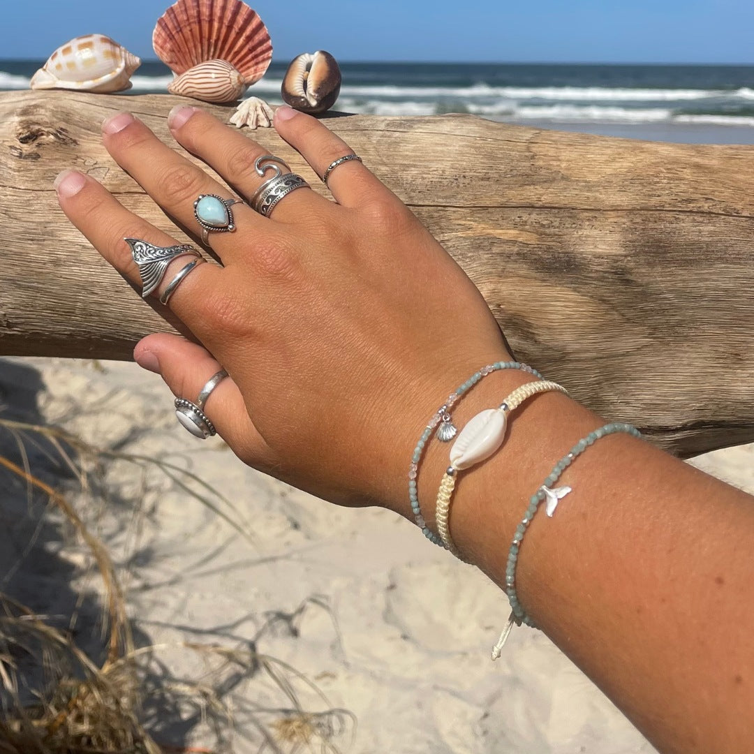 Bracelets - Cowrie Shell Cord Bracelet