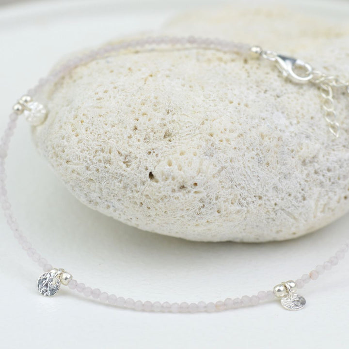 Anklets - Rose Quartz Orbit Anklet