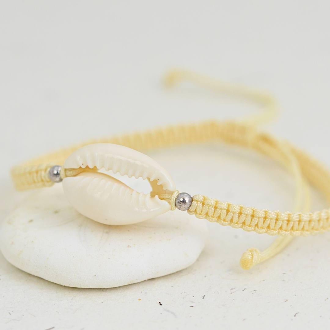 Bracelets - Cowrie Shell Cord Bracelet