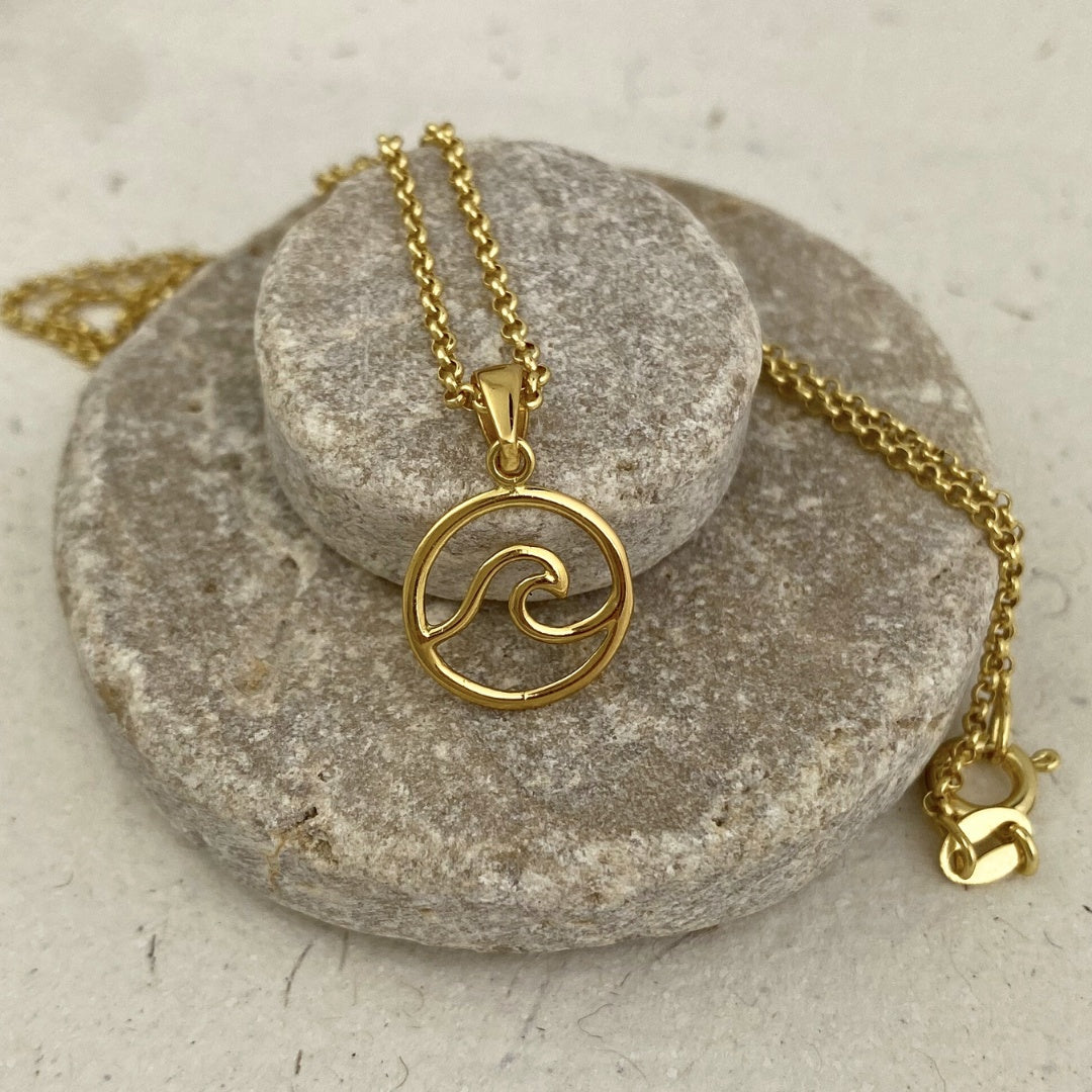 Necklaces - Gold Wave Necklace