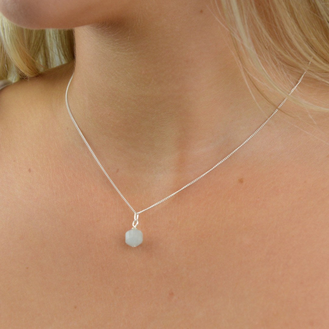 Necklaces - Aquamarine Crystal Necklace