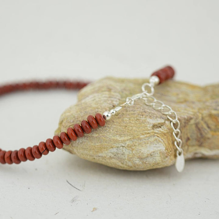 Anklets - Fiery Red Jasper Anklet