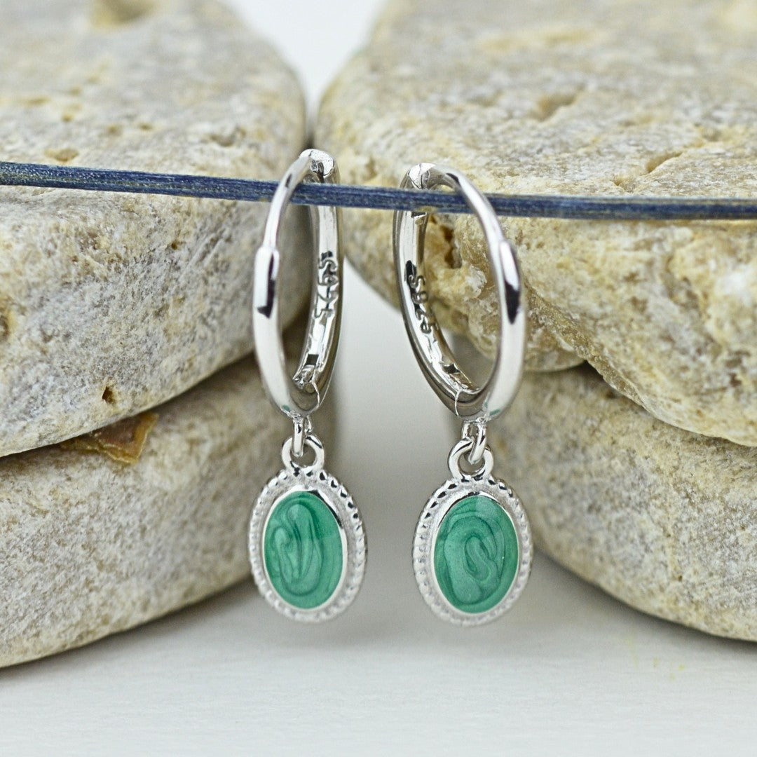 EARRINGS - Turquoise Whisper Huggies