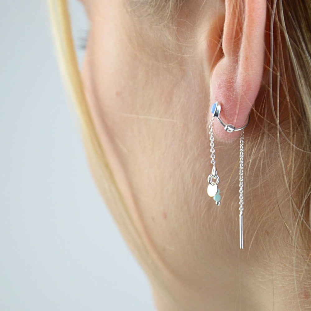 EARRINGS - Aqua Whisper Threads