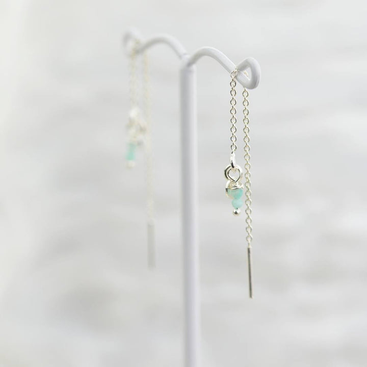 EARRINGS - Aqua Whisper Threads