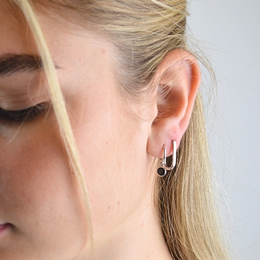 EARRINGS - Sleek Silver Ovals