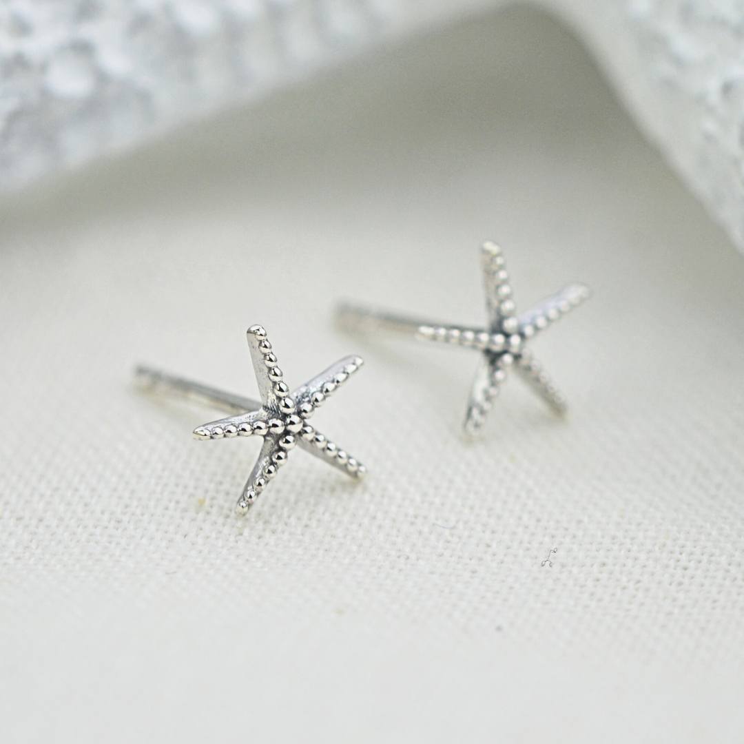 Earrings - Little Starfish Studs.