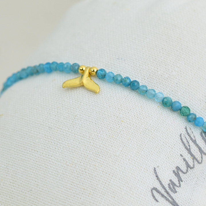 Golden Gem Whale Tail Bracelets