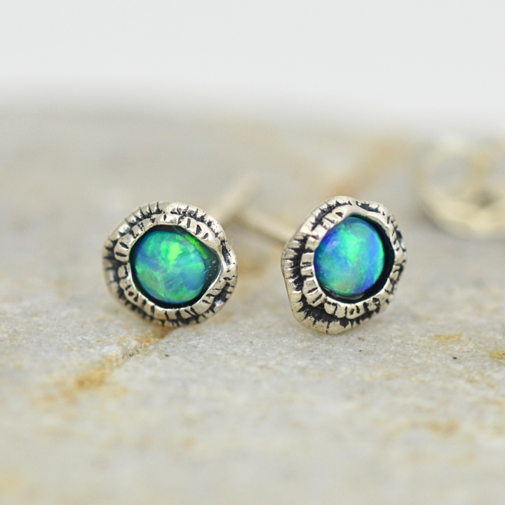 Little Azure Boho Studs