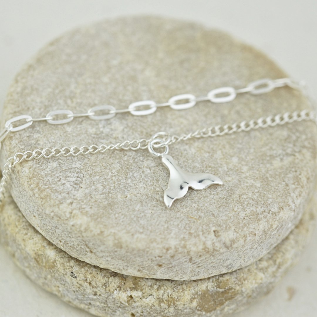 Anklets - Double Strand Whale Tail Anklet