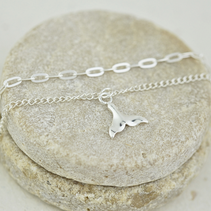 Double Strand Whale Tail Anklet
