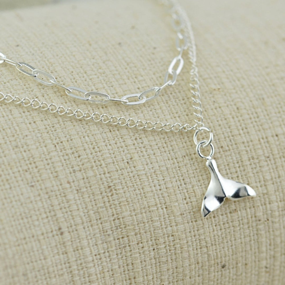 Anklets - Double Strand Whale Tail Anklet